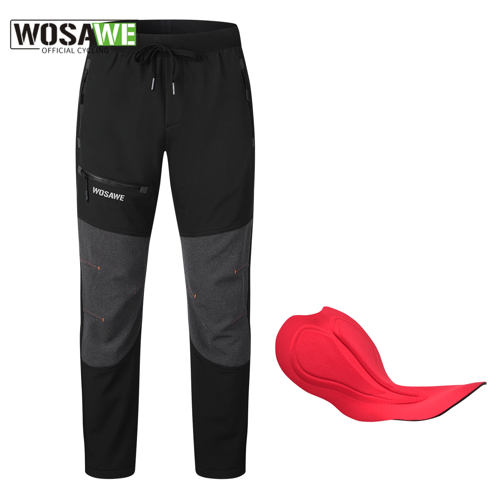 Cycling Commute Pants - WOSAWE Pantaloni da ciclismo imbottiti da