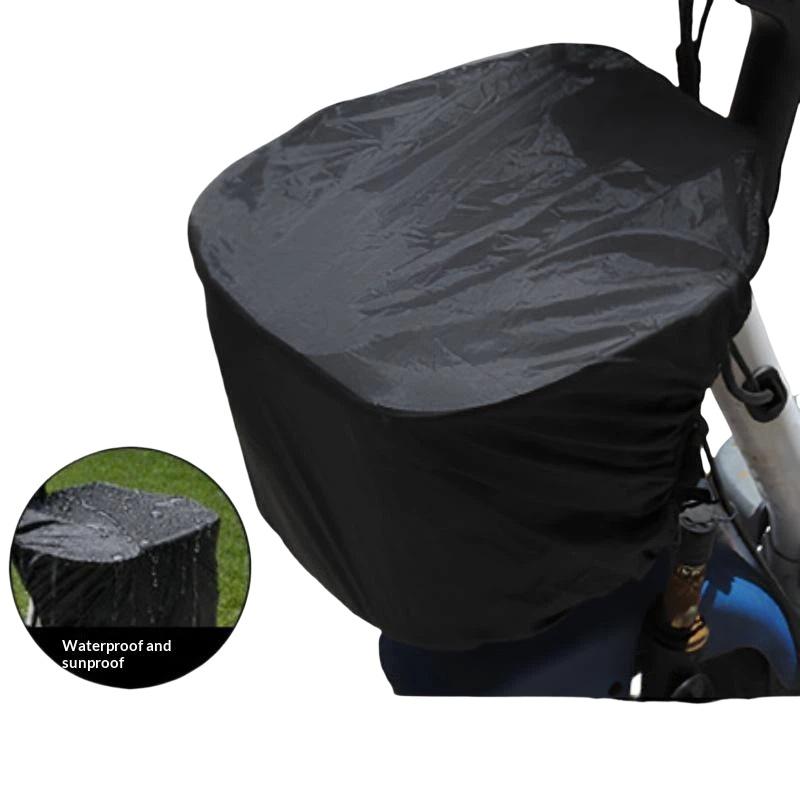 Cycling Commute In Rain - Copertura Impermeabile Universale per Cestino Bici,